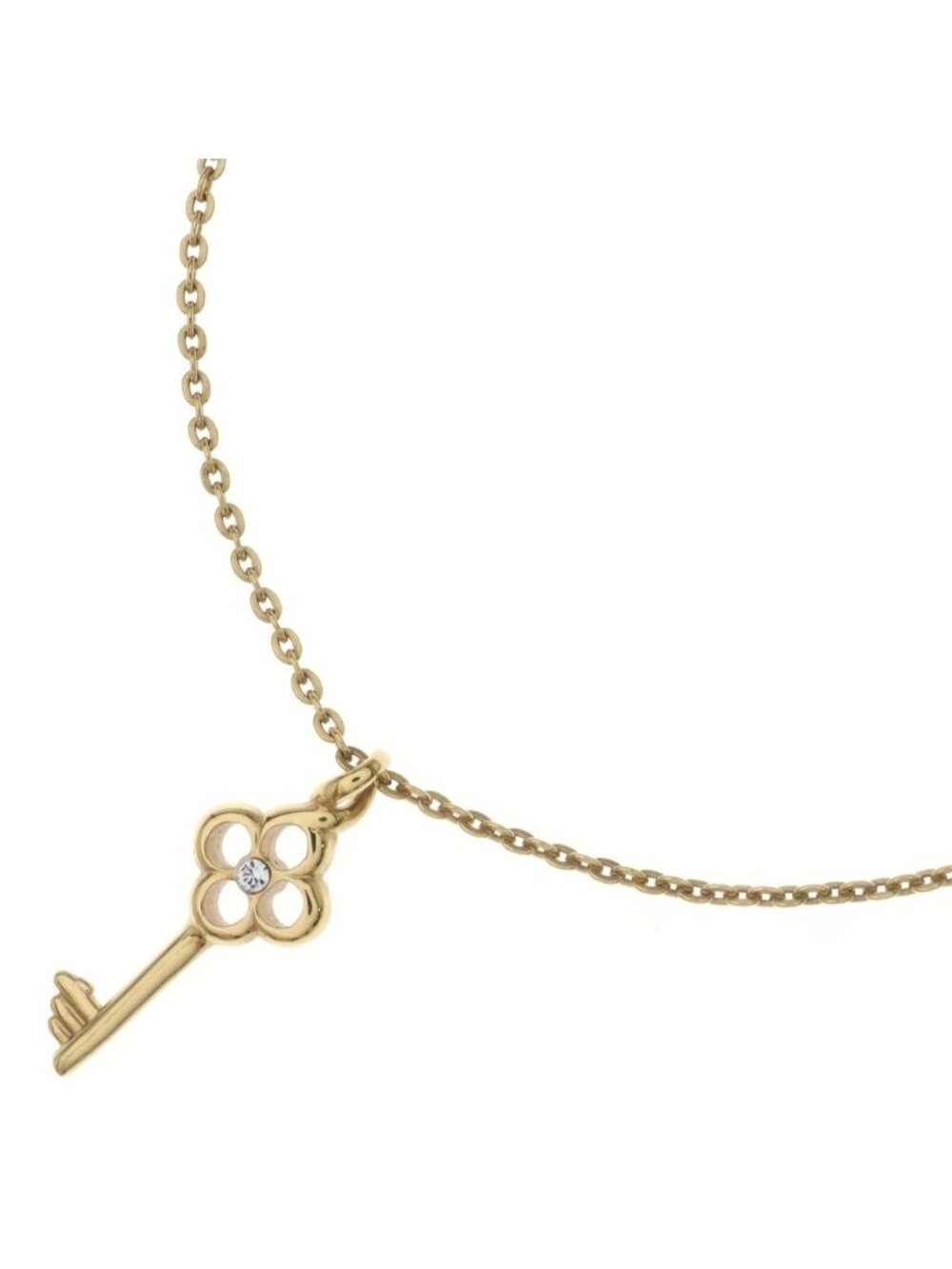 Louis Vuitton Collier Lucky Pendant Chain Gold Necklace